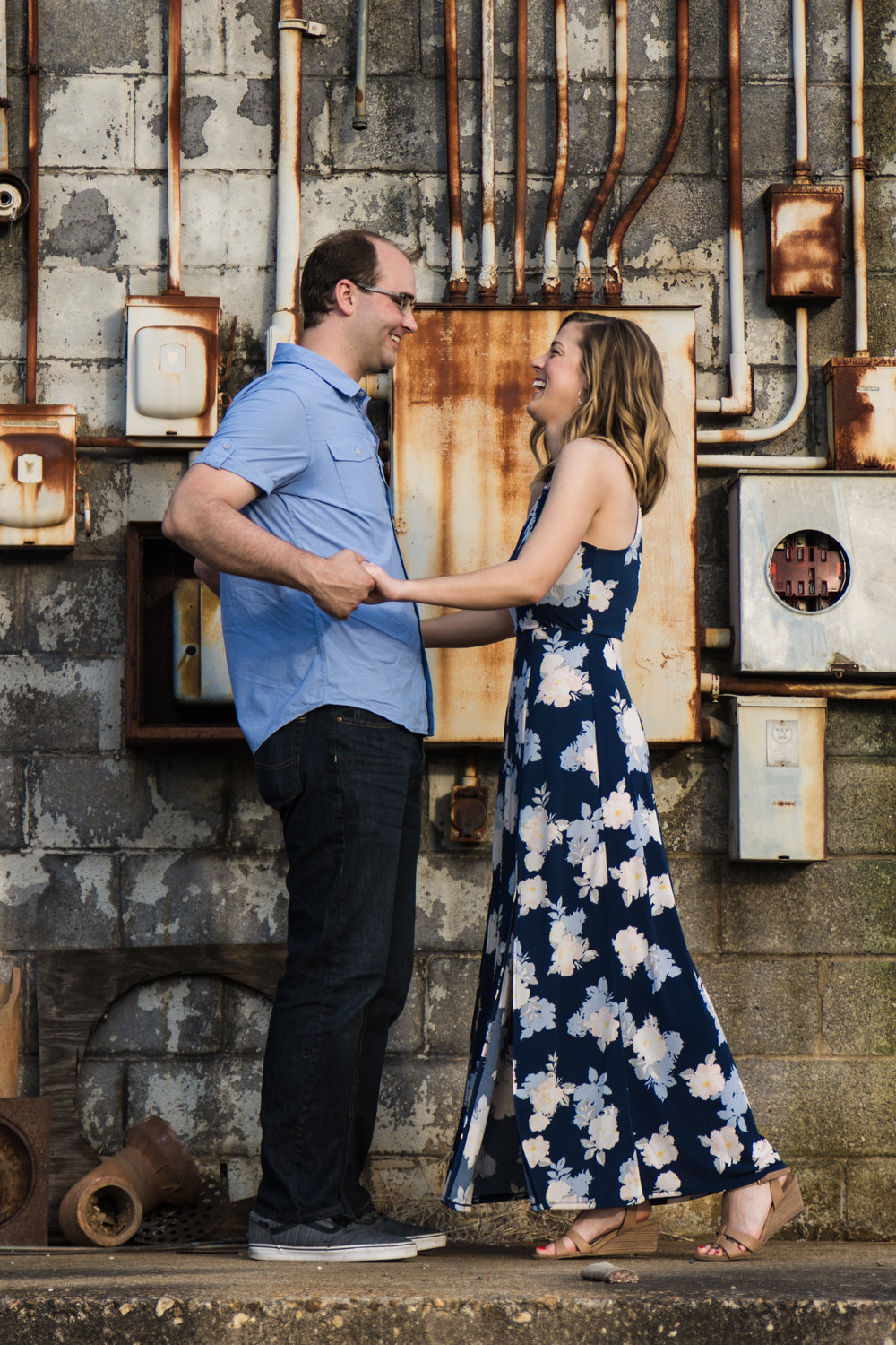 Camp North End Engagement Session from Charlotte Wedding Photographer