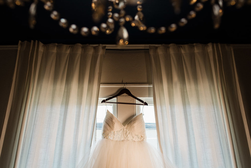 Wedding Dress at Bungalow 1325 from Charlotte Wedding Photographer