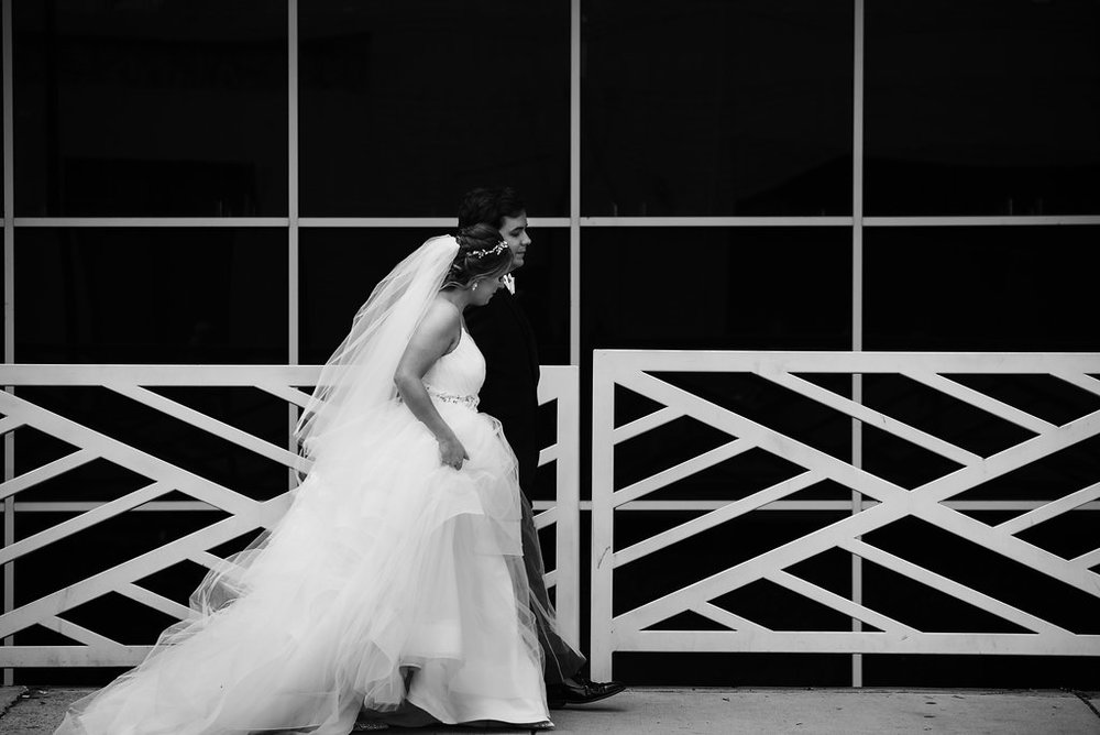 Uptown Bride and Groom Couple's Portraits from Charlotte Wedding Photographer