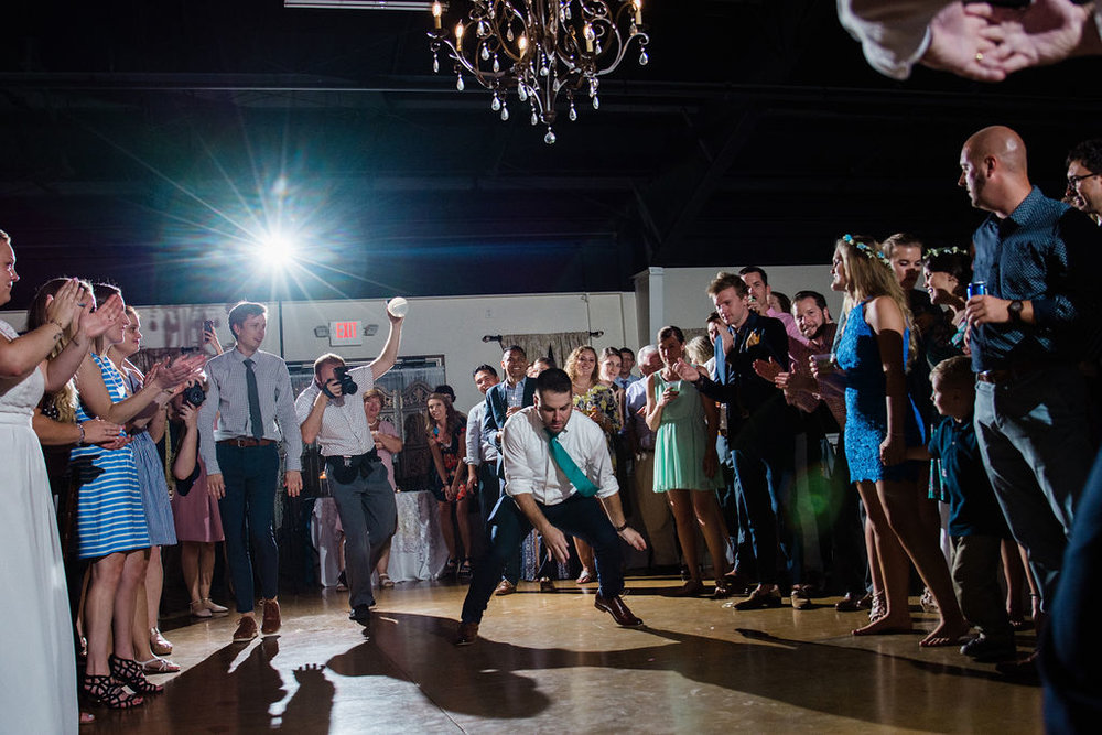 Space Jam Dancing at Reception at Magnolia Woods Huntersville by Charlotte Wedding Photographers