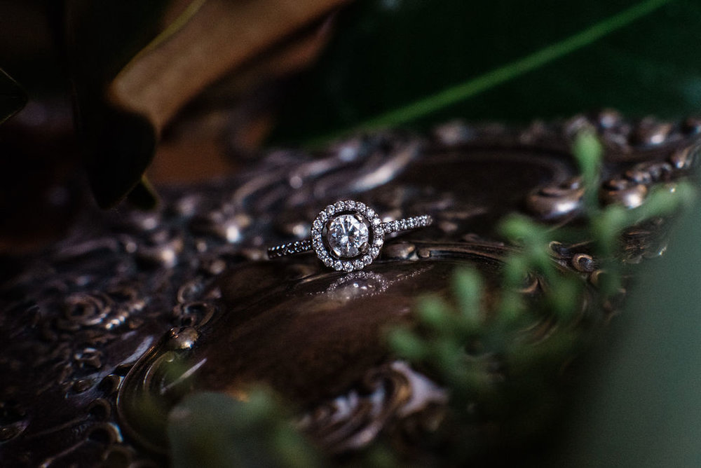 Ring Details at Ritchie Hill Venue in Concord NC by Charlotte Wedding Photographers