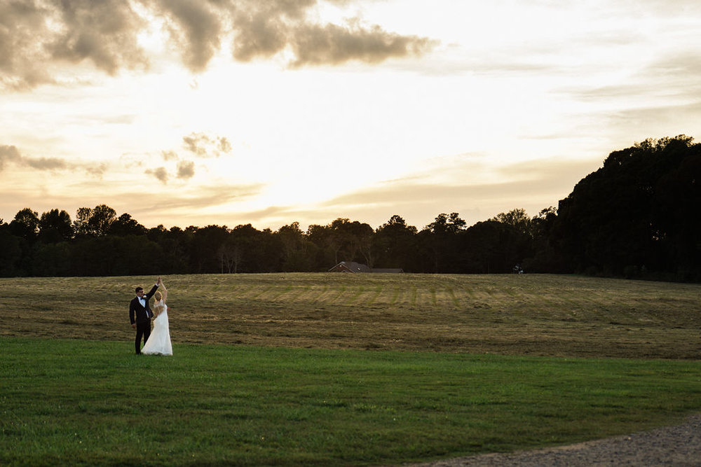 Bride and Groom at Historic Rural Hill by Charlotte Wedding Photographers