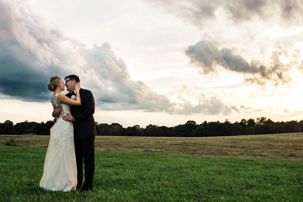 Bride and Groom at Historic Rural Hill by Charlotte Wedding Photographers