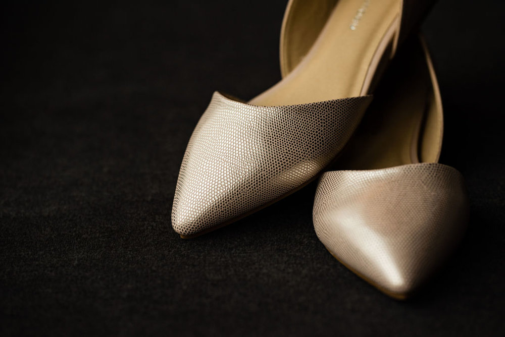 Bride’s shoes, details by Charlotte Wedding Photographers