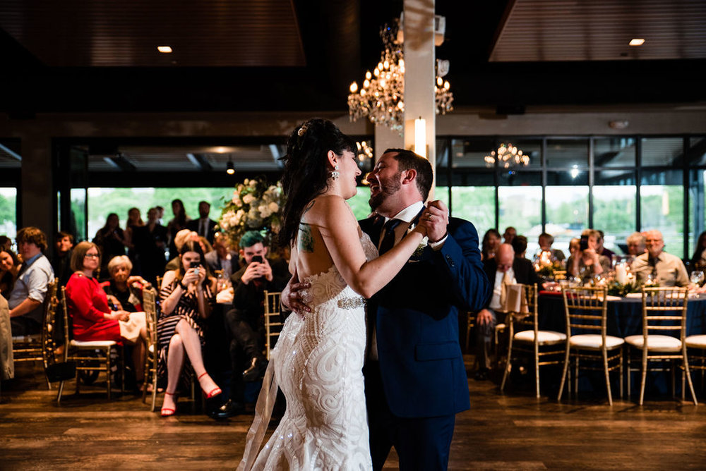 Reception and First Dance at Terrace at Cedar Hill by Charlotte Wedding Photographers