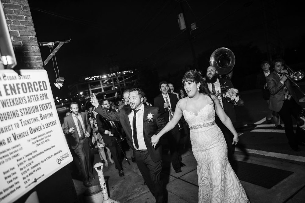 Wedding Exit by Charlotte Wedding Photographers
