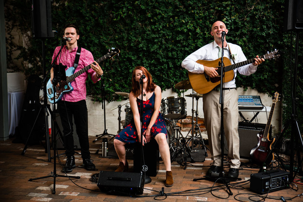 Retro Candy Band at Atrium by Ligon Flynn in Wilmington NC by Charlotte Wedding Photographers