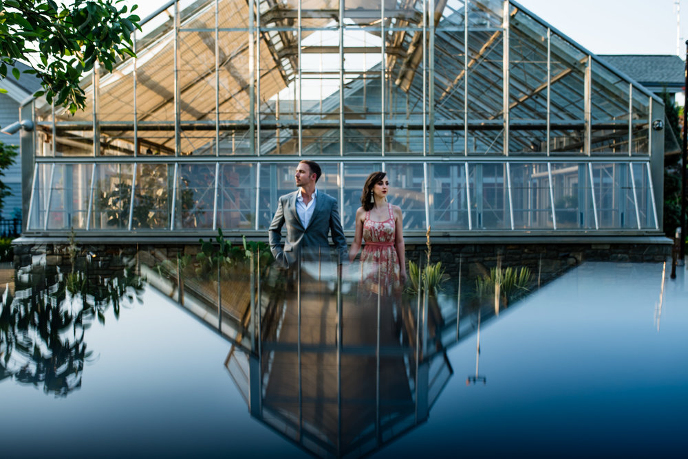 Botanical Gardens at Asheville Engagement Session by Charlotte Wedding Photographers