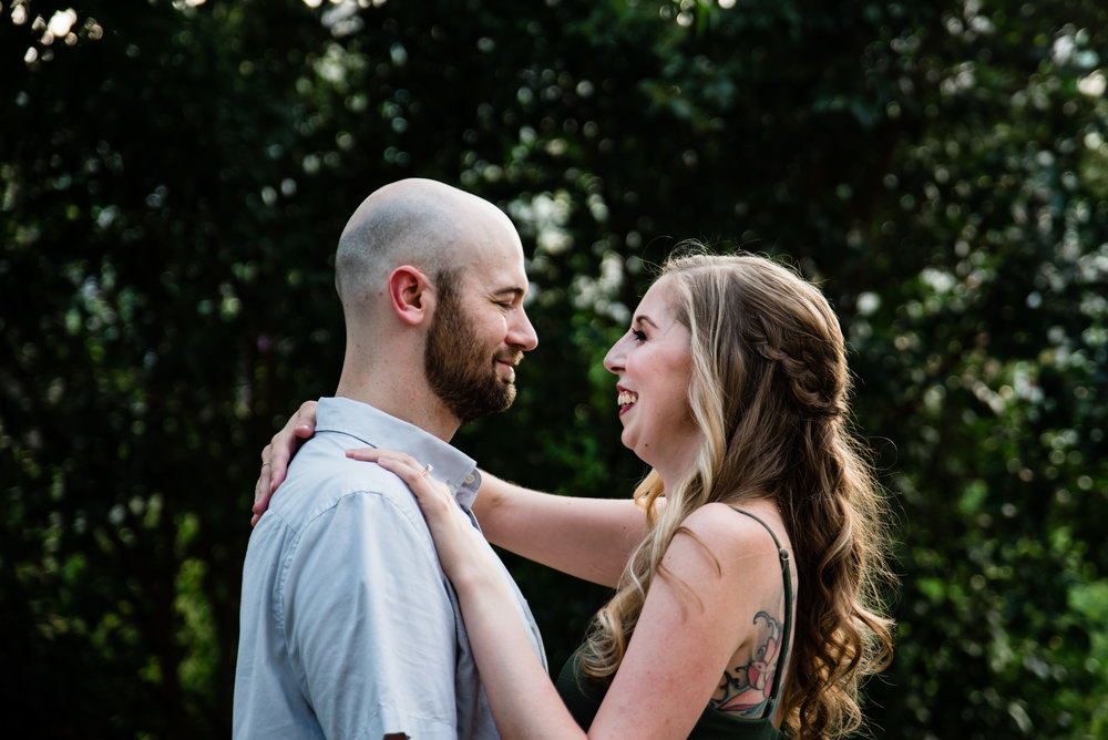Little Sugar Creek Greenway Couple’s Engagement Session by Charlotte Wedding Photographers
