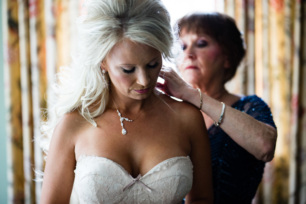 Getting Ready with Mother of the Bride at The Harbour Club Charleston by Charlotte Wedding Photographers