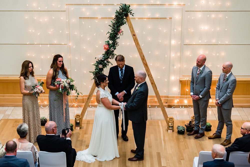 Ceremony at the Levine Museum of the New South by Charlotte Wedding Photographers