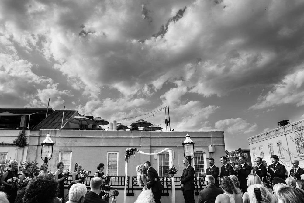 Ceremony at The Harbour Club Charleston by Charlotte Wedding Photographers