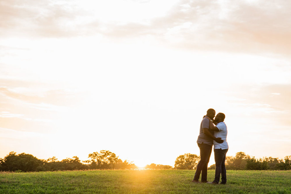 Same Sex Gay Couple Engagement Session Sunset by Charlotte Wedding Photographers