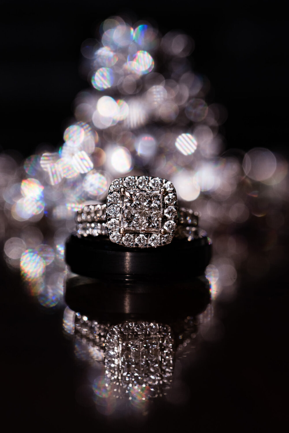 Fall Providence Country Club wedding rings by Charlotte Wedding Photographer