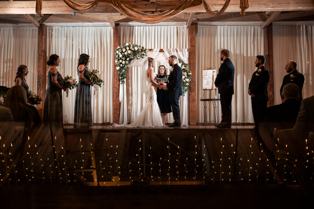 indoor laboratory mill wedding ceremony