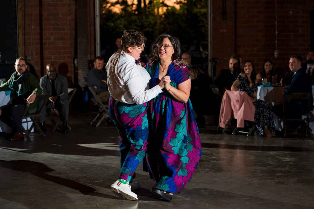 First dance at wedding reception for unique Lenny Boy Brewery wedding