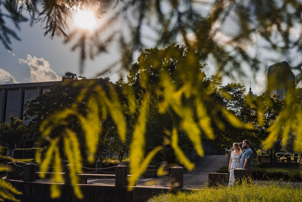 Creative engagement photo at Marshall Park