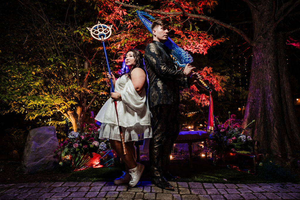 Creative Final Fantasy Inspired Wedding portrait