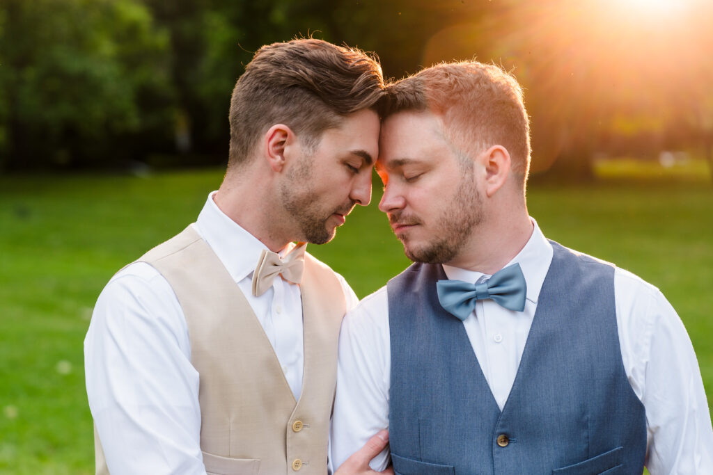 two grooms Intimate Louisville Kentucky wedding 